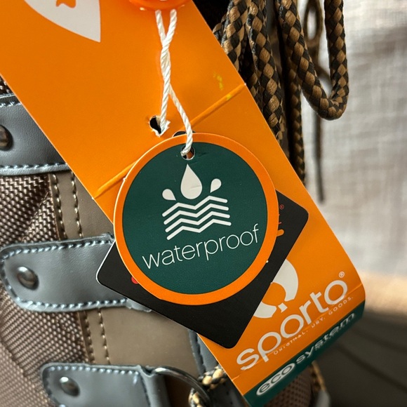 Sporto Women's Gray and Brown Chocolate Quilted Tall Winter Boots 9 waterproof - Picture 7 of 8